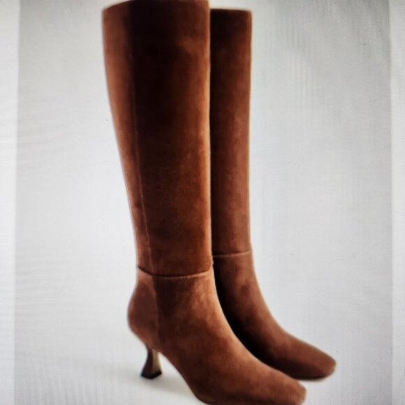 Sam Edelman Leigh Suede Leather knee-high boots. NIB. Brown. Size 5.5 - Picture 1 of 11